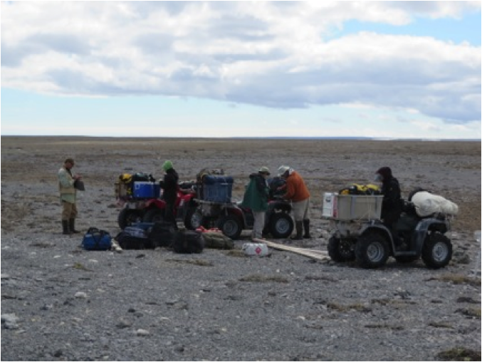 We had to fully load the ATVs so that once we reached the knot plateau, we could stay for at least 10 days.