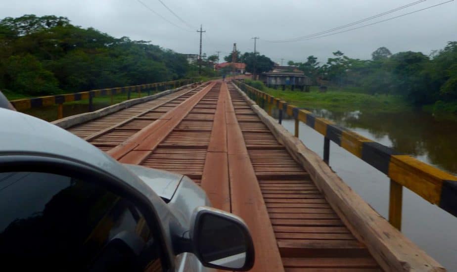 A bridge across the many rivers from Braganca to Visiu, Brazil. Photo by Christophe Buiden