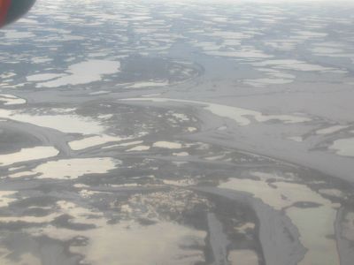 Aerial view of Brant habitat.