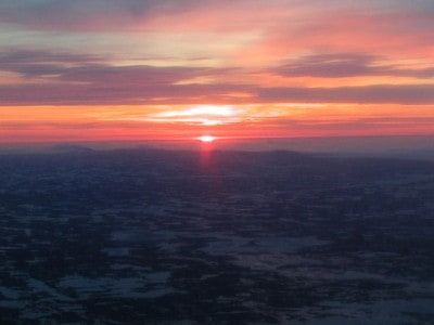 Arctic sunset